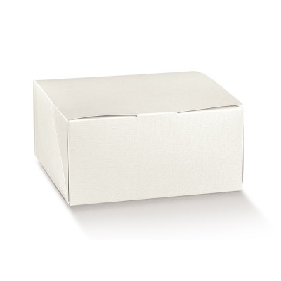 Scatola Pratica porta dolci in fibra bianco 2