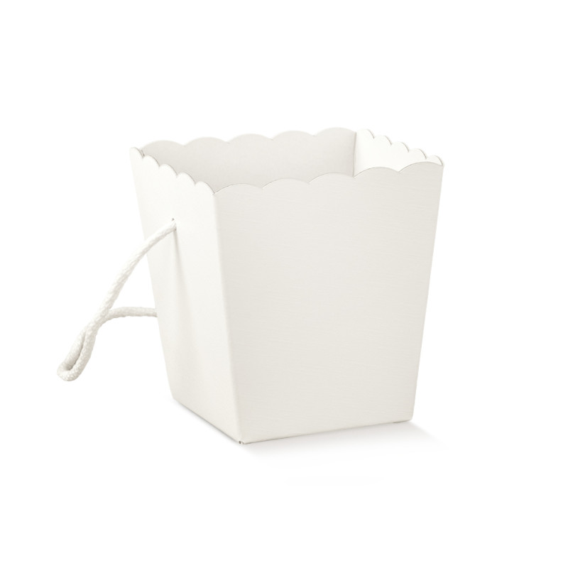 Vaso in cartoncino con cordini