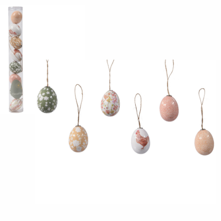 Uova pendenti decorative (8 pezzi)