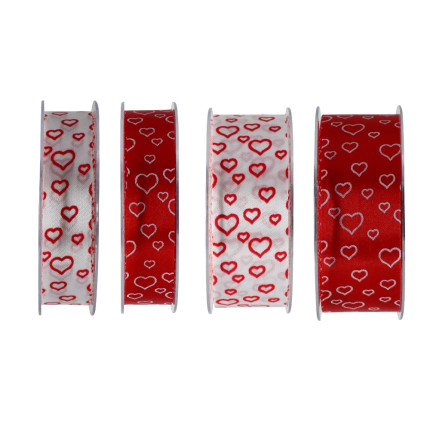 Nastro in tessuto royal con cuori Nastro in tessuto royal con cuori