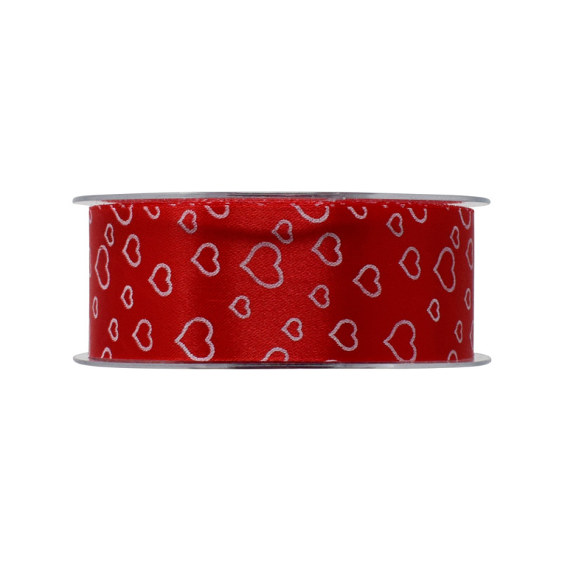 Nastro in tessuto royal con cuori