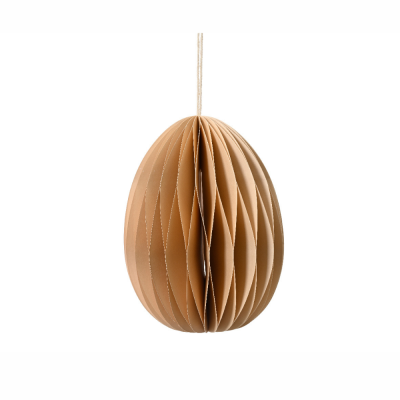 Uovo in carta plisse' beige