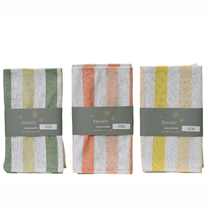 Runner da tavolo a strisce