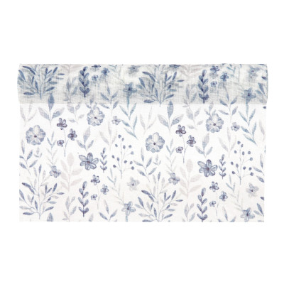 Runner in tessuto con stampa fiori di campo