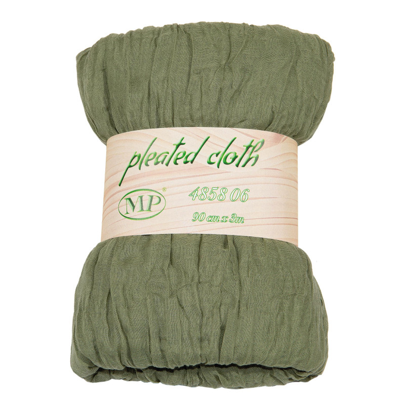 Tessuto plisettato verde olica