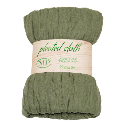 Tessuto plisettato verde olica