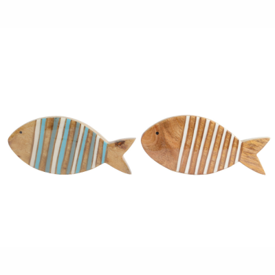 Pesce in legno di mango