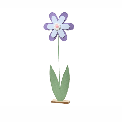 Fiore in feltro viola