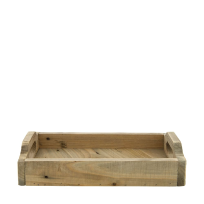 Vassoio storico in legno con manici 18x28cm