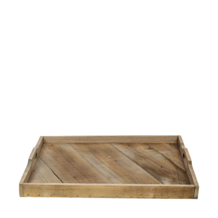 Vassoio storico in legno con manici 58x58cm