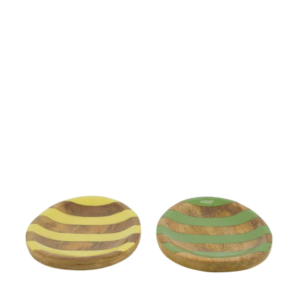 Piattino uova in legno di mango Piattino uova in legno di mango