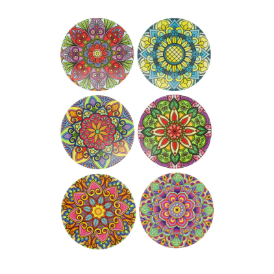 Sottobicchiere tondo in ceramica 14x14cm