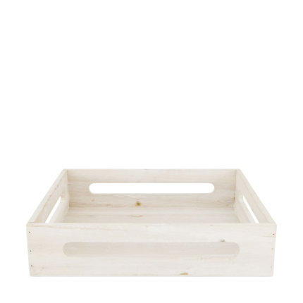 Cassetta bianca in legno di abete Cassetta bianca in legno di abete