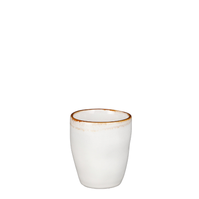 Tazza Senseo bianca con bordo oro