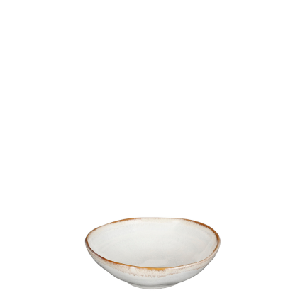 Ciotola Senseo bianca con bordo oro