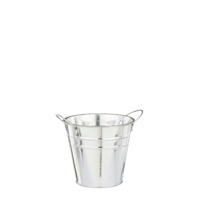 Secchiello in metallo argento 2