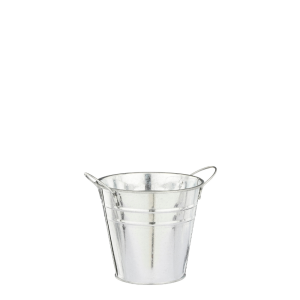 Secchiello in metallo argento piccolo Secchiello in metallo argento piccolo