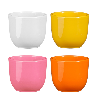 Vasetto Tusca colorato rotondo