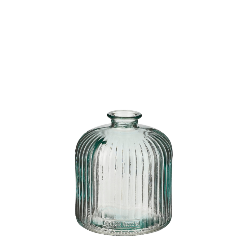 Vasetto a bottiglia Jessica in vetro riciclato