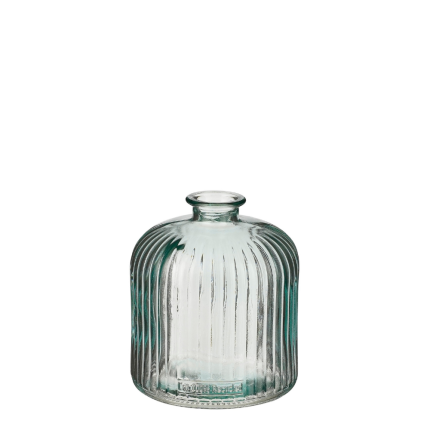 Vasetto a bottiglia Jessica in vetro riciclato