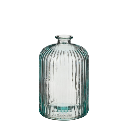 Vasetto a bottiglia Jessica in vetro riciclato