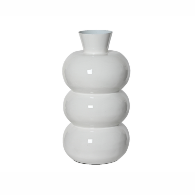 Vaso in ferro smaltato bianco