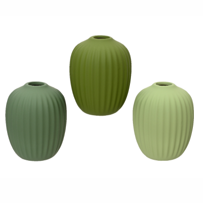 Vaso in gres verde