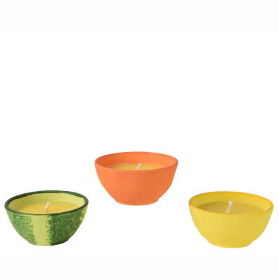 Candela citronella con vasetto