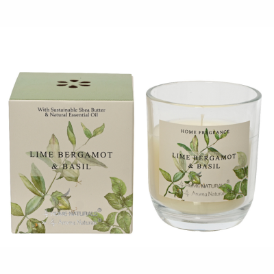 Candela bergamotto e basilico