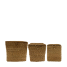 Cesto in seagrass con coperchio