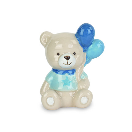 Orsetto con palloncino azzurro