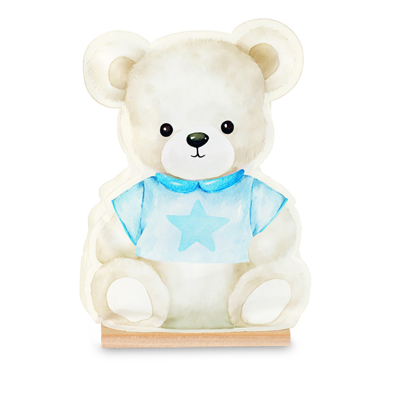 Orsetto azzurro con base