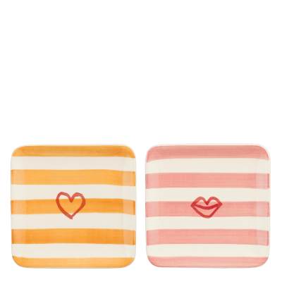 Piattino quadrato love kiss