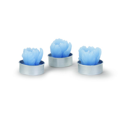 Tea light tulipani azzurri