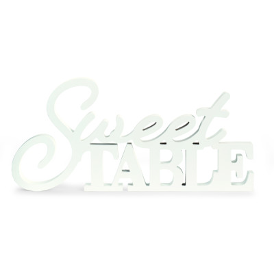 Scritta Swet table bianca