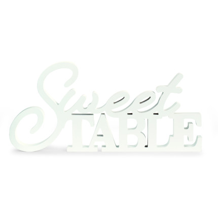 Scritta Swet table bianca Scritta Swet table bianca