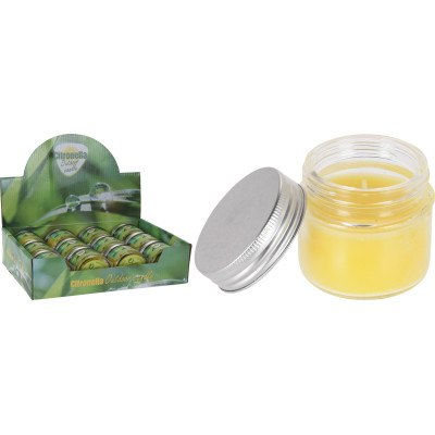 Barattolo in vetro con citronella 6cm