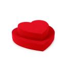 Scatola cuore piatta Wonka in velluto