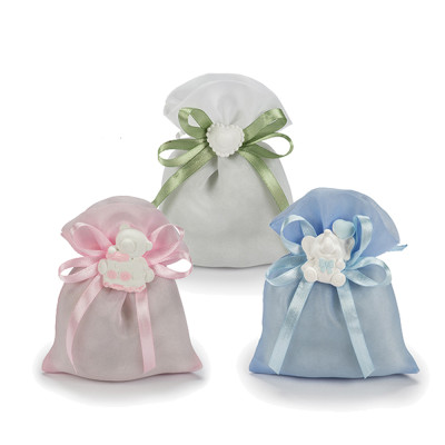 Sacchetto portaconfetti in organza con tirante