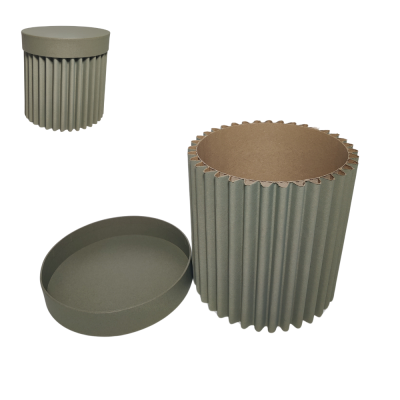 Scatola tonda Wave con coperchio