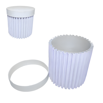 Scatola tonda Wave con coperchio Scatola tonda Wave con coperchio