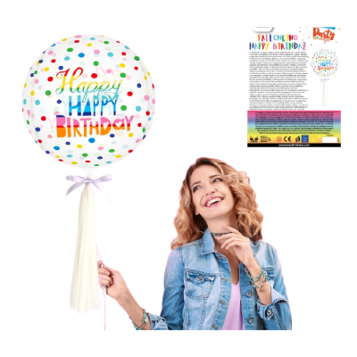 Palloncino pois Happy Birthday
