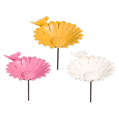 Pick fiore con uccellino