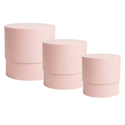 Scatola Fashion tonda cipria