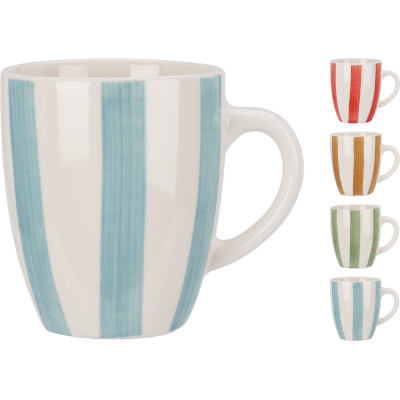 Tazza in ceramica a righe