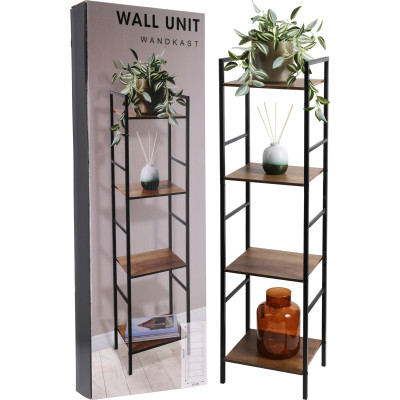 Espositore in legno con ripiani 106cm