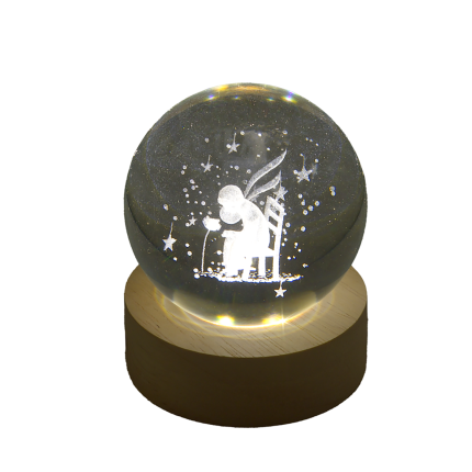 Sfera luminosa Piccolo Principe su sedia