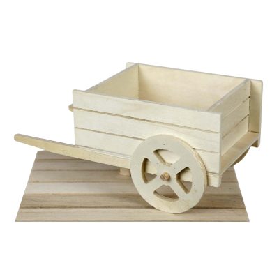 Carretto in legno naturale 9,5cm