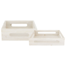 Cassetta bianca in legno di abete Cassetta bianca in legno di abete