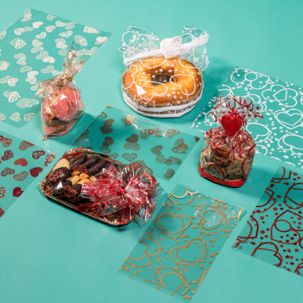 Buste regalo in polipropilene Dolcecuore (50 pezzi)